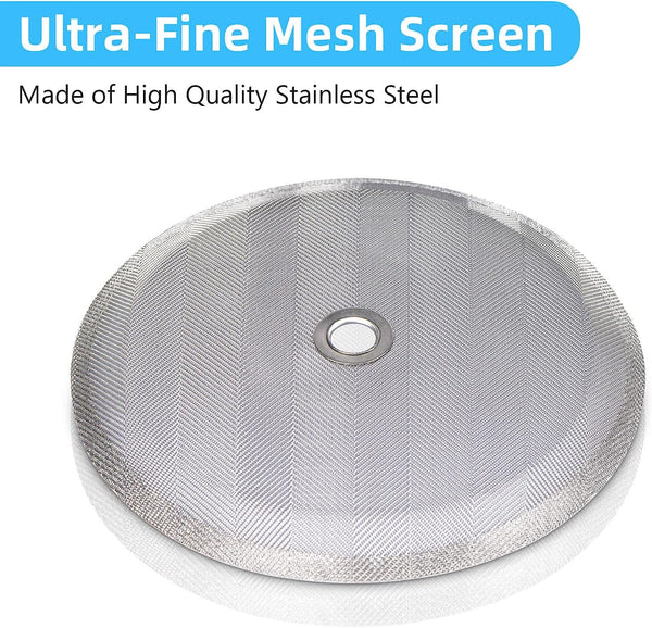 Attsky French Press Filter Replacement, 6-Pack, 4 Inch Stainless Steel Mesh | 4 Inch, Stainless Steel Mesh Screen, Replacement Parts for French