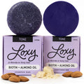 Naturel Toning Purple Shampoo and Conditioner Bar Set with Biotin for Blonde or Grey Hair, Shampoo Bar and Conditioner Bar for Blonde or Grey