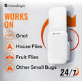 Mosalogic Fruit Fly Traps for Indoors Gnat Trap for House Indoor-600 Sqft Protection Area UV Fly Insect Trapper for Fruit Flies?Gnat?Mosquito?And