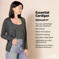 Amazon Essentials Women's Lightweight Cardigan Sweater Regular Large Black