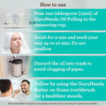 GuruNanda Farmed Mint Oil Pulling Mouthwash for Complete Oral Hygiene, 7 Essential Oils & Vitamins for Happy Teeth & Gums & Fresh Breath,