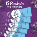 Crystal Light Drink Mix, 6 Pitcher Packets Concord Grape , 2.01 oz