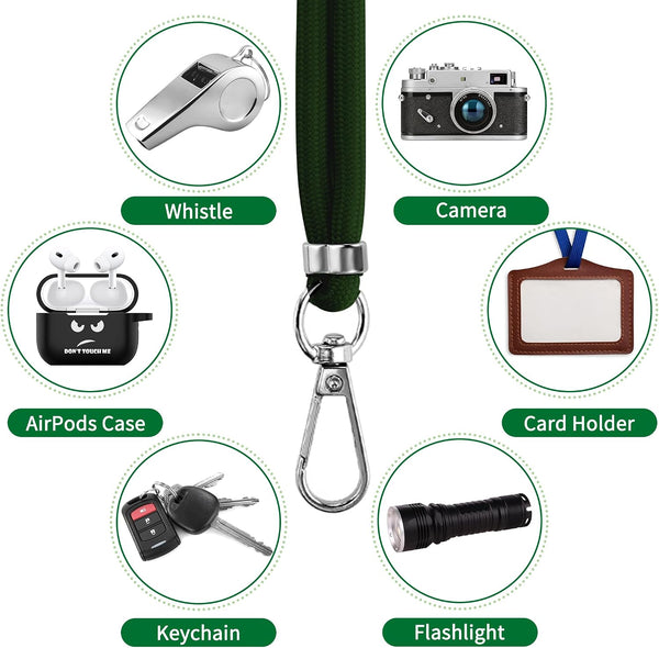 CACOE Phone Lanyard 2 Pack-1× Adjustable Neck Strap,1× Wrist Strap,2× Pads,Universal Crossbody Cell Phone Lanyards,Multifuctional Phone Lanyards