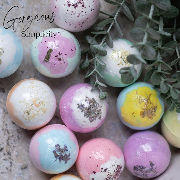 Evolutionusa Inspire Bath Bombs for Women, 12 Gorgerous Flower Bath Bombs Topped with Dried Flowers, Luxurious Mother'S Day Gift Set, Brithday
