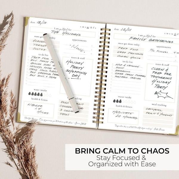 Beautiful To Do List Notebook - Aesthetic Daily Planner to Easily Organize Your Tasks And Boost Productivity - Stylish Undated ADHD Planner Gift