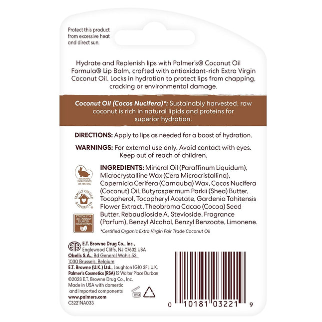Palmer's Coconut Oil Formula Lip Balm Duo with Vitamin E (Pack of 2) 2 Count (Pa