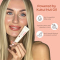 Hanalei Kukui Oil Lip Treatment – Peach Pink, Overnight Balm 15g | Kukui Oil, Shea Butter & Grapeseed Oil, Intensive Overnight Moisturizer, Heals
