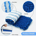 3 Pack Mop Heads Replacements Compatible for Ocedar Dual-Action Microfiber Flip Mop, Double Sided Mop Replace Head Mop Refills with Microfiber &