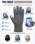 Patelai 3 Pairs Women's Winter Gloves Touchscreen Texting Color Set 1
