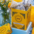 Harney & Sons Master Yellow & Blue Tea Tin - Herbal Blend of Chamomile, Lavender, and Cornflowers - 1.4 Oz, 20 Count
