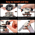 Culinary Professional Kitchen Butane Torch, Upgrade Creme Brulee Blow Torch for Cooking, Adjustable Flame with Reverse Use（Butane Gas Not Included）
