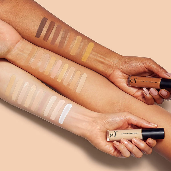 E.L.F. 16HR Camo Concealer, Full Coverage, Highly Pigmented Concealer with Matte Finish, Crease-Proof, Vegan & Cruelty-Free, Light Ivory, 0.203 Fl Oz