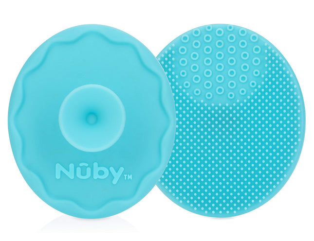 Nuby Scrubbies Silicone Bath Brush - Baby Essentials - Baby Bath Accessories - (