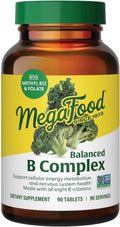 Megafood Balanced B Complex - B Complex Vitamin Supplement, 8 B Vitamins Including Vitamin B6, Vitamin B12, Folate, Biotin & More, Supports