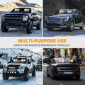 XRIDONSEN 2 in 1 Dash Strobe Lights Interior Windshield Emergency Lights | Amber White Warning Hazard Safety Flashing Light w/ Suction Cups for