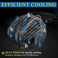 BUNKER INDUST Flush Mount LED Light Pods 5 Inch LED Work Light Bar Pair 48W Driving Bumper Lights Flood Spot Combo Off Road Fog Lights Waterproof