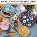 10 Pack Cloth Bowl Covers for Bread Rising - 5 Size Stretch Elastic Food Storage Container Lids - Reusable Cotton Fabric Covers for Food, Fruits,