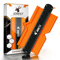 JOREST Contour Gauge with Lock (10 Inch), Gift Ideas for Men Dad Carpenter Handyman, Profile Tool with Measuring Scale for Tile Flooring, Carpet