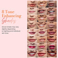 Juwel Cosmetics Frosted Finish Lipstick, Long Wear Moisture-Rich Shades with Natural Minerals, Matte Lipstick Contains Shea Butter, Grapeseed &