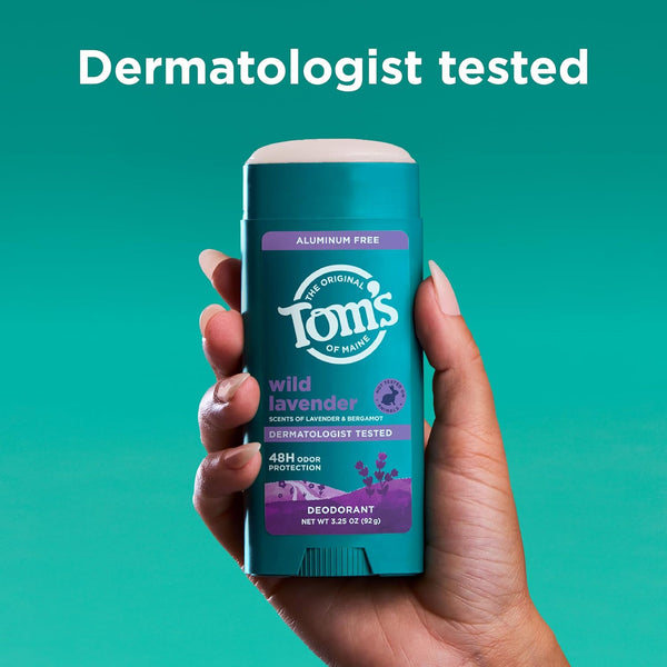 TomÃ¢ÂÂS of Maine Wild Lavender Natural Deodorant for Women and Men, Aluminum Free, 3.25 Oz