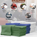 Nabob Wipers Auto Mechanic Shop Towels 100 Pack Bulk Rags 100% Cotton Commercial Grade Shop Rags Size 14"x14" (100 Pack, White) 100 Pack White