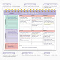 Weekly to Do List Notepad with 52 Undated SheetsÃ¯Â¼Â8.5"ÃÂ11"Ã¯Â¼Â- Weekly Desk Planner for Women & Man, Work and Home - Violet Dream