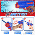 Shooting Games Toys for Nerf Gun Party, Shooting Targets with Toy Guns 10 Foam Darts Kids Outdoor Indoor Toys for Birthday Easter Xmas Gifts for 4