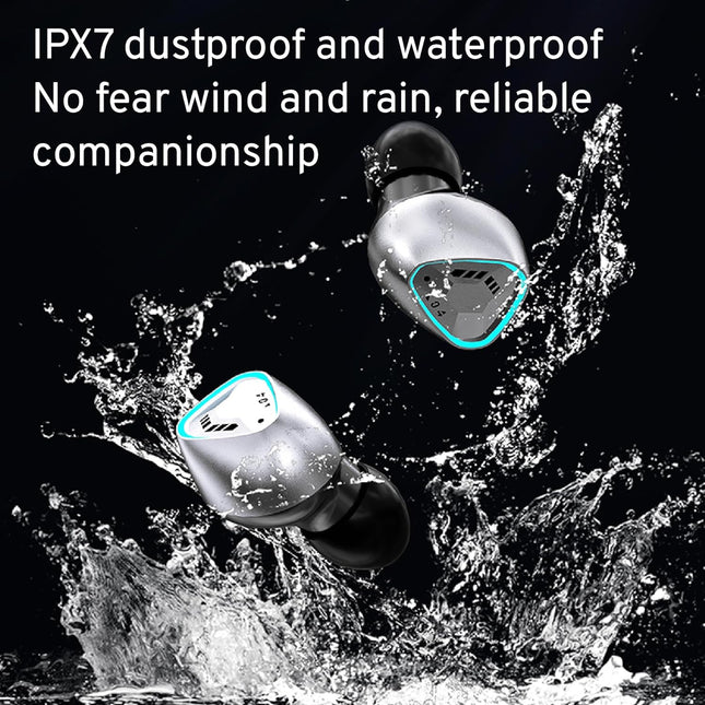 M45 True Wireless Earbuds with ENC, Bluetooth 5.3, IPX7 Waterproof, 120 Hours Long Battery Life with Built-In Mic, Compa