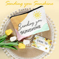 Sunflower Initial Gifts, Get Well Soon Gifts, Self Care Spa Birthday Gifts for Women Monogrammed Gifts, Sunshine Gift Baskets, Personalized Gifts, M