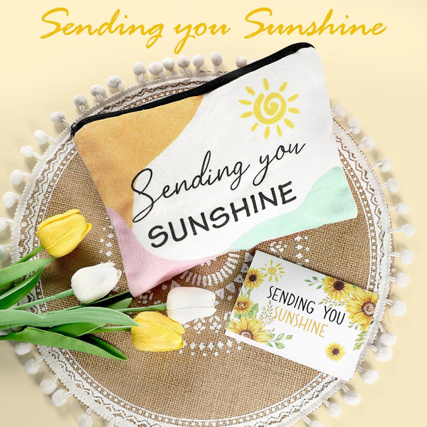 Sunflower Initial Gifts, Get Well Soon Gifts, Self Care Spa Birthday Gifts for Women Monogrammed Gifts, Sunshine Gift Baskets, Personalized Gifts, M