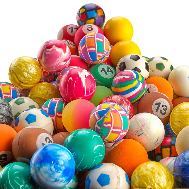 Bedwina Bouncy Balls in Bulk - Pack of 250 (1Inch/27Mm) Hi Bounce Variety Assort