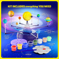 Dan&Darci 360° Orbiting Solar System for Kids - Paint & Build Model Kit - Arts and Crafts for Kid Ages 8-12, 4-6, 4-8, 6-8 - Space Toys 8-10 -