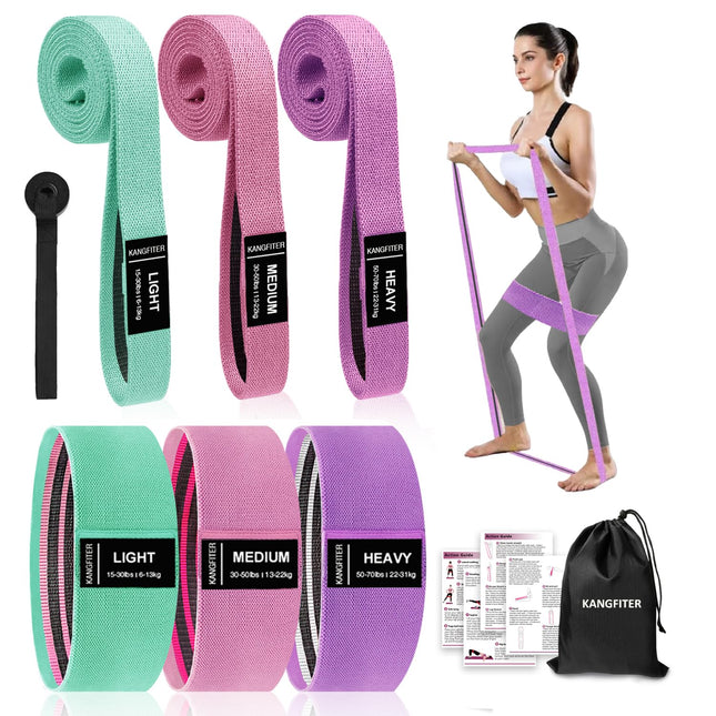 Large Fabric Resistance Bands for Working Out, Loop Exercise Bands for Booty Leg