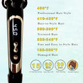 Abp 1 Inch Curling Iron Extra Long Barrel with Ceramic Coating for Long/Medium Hair,Led Display Instant Heat up to 450ÃÂ°F with Clamp,Hair Waving