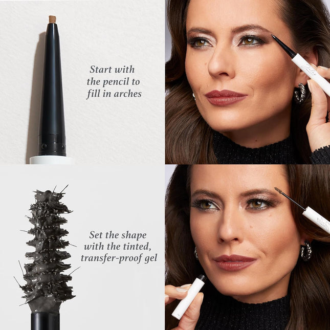 Julep Brow 101 Sculpting Pencil & Tinted Brow Gel Set - Dual-Ended Eyebrow Tool 