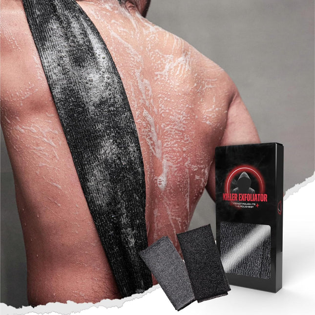 Extra Rough Exfoliating Washcloth-Extreme Body & Back Scrubber for Shower, Extra