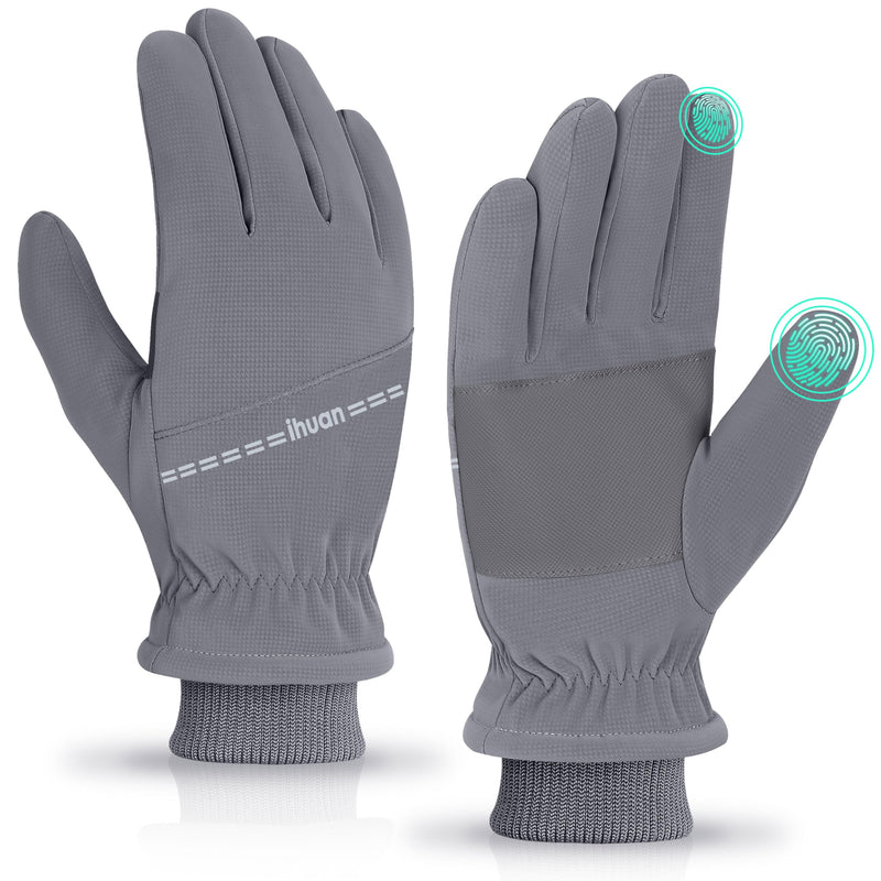 Ihuan Winter Waterproof Snow Ski Gloves for Women Men,Cold Weather Warm Thermal Touchscreen