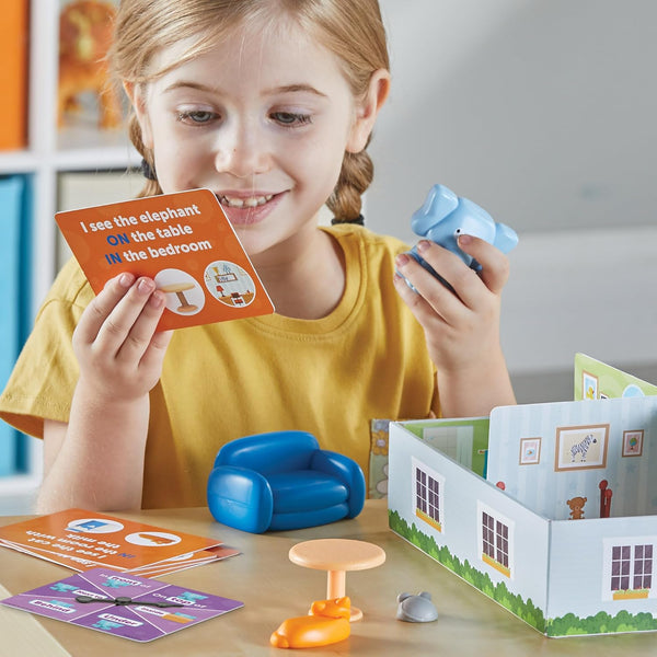 Learning Resources Elephant in the Room Positional Word Activity Set, Educational Games, Sight Word Games, Board Games for Kids, Ages 4+, Birthday