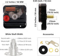 TIKROUND 12888 Quartz DIY Wall Clock Movement Mechanism Repair Parts Replacement Kit Sweep Silent Movement,13mm (1/2 Inch) Maximum Dial Thickness,