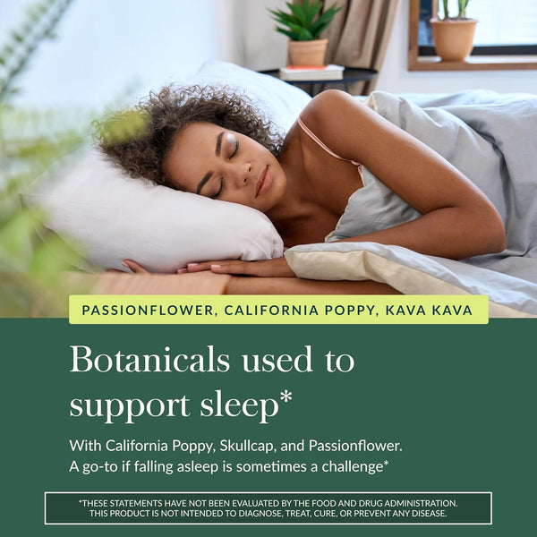 Gaia Herbs Sound Sleep - Natural Sleep Support to Promote Calm & Relaxation - with Valerian Root, Passionflower & More - 60 Vegan Liquid