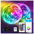 DAYBETTER LED Strip Lights 130ft Lights Strip for Bedroom, Desk, Indoor Room Bedroom Birthday Gifts RGB Decor with Remote and 24V Power Supply