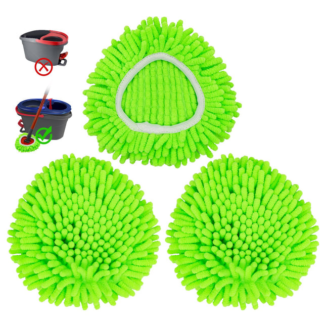 Mop Heads Replacements,Mop Replace Heads Compatible with Ocedar Rinseclean 2-Tan
