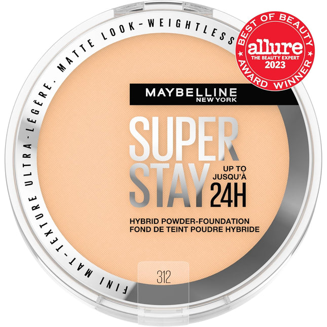 Maybelline Super Stay up to 24HR Hybrid Powder-Foundation, Medium-To-Full Covera