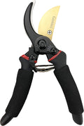gonicc 8" Professional Premium Bypass Titanium Pruning Shears(GPPS-1003) | Titanium coated SK5 steel blade, Ergonomic non-slip handle, Sap groove