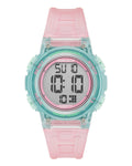 Armitron Sport Women's Digital Chronograph Resin Strap Watch Translucent Pink