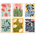 6 Pack Diamond Art Kits for Adults Flower, DIY 5D Diamond Painting Kit for Beginners Floral, Full Round Drill Gem Art Dots for Adults, Perfect for