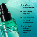 E.L.F. Power Grip Dewy Setting Spray, Ultra Fine Mist Made with Hyaluronic Acid, Grips Makeup for a Hydrated, Dewy Finish, Vegan & Cruelty-Free