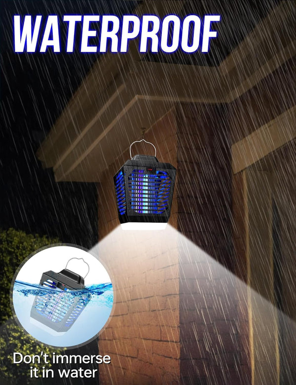 Bug Zapper Outdoor, Mosquito Zapper with LED Light, Fly Zapper Outdoor Indoor, Insect Zapper Electric Fly Traps, Plug in Mosquito Killer for Patio