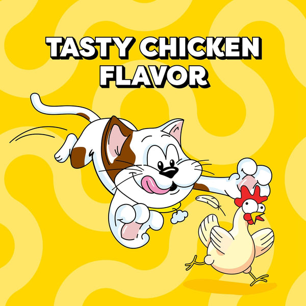 Temptations Jumbo Stuff Crunchy & Soft Cat Treats, Chicken, 14 oz | 100% complete & balanced for adult cats, under 2 calories per treat, bigger