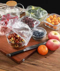 300PCS Disposable Bowl Covers Canning Lids, Disposable Bowl Covers Food Cover Stretch Edging, Flexible Storage Packaging for Storage Containers,